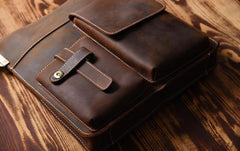 Cool Leather Mens Shoulder Bag Messenger Bag Chest Bag for men - imessengerbags