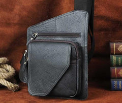 Leather Mens Chest Bag Sling Bag Sling Shoulder Bag Sling Backpacksfor men - imessengerbags