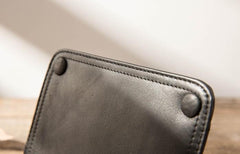Cool Black Wristlet Wallet Leather Mens Long Wallet Long Wallet for Men - imessengerbags