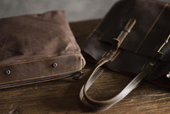 Handmade Leather Mens Cool Messenger Bag Tote Bag Handbag Shoulder Bag for men - imessengerbags