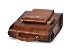 Cool Leather Mens Briefcase Messenger Bag Shoulder Bag Satchel Backpack for men - imessengerbags