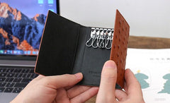 Leather Mens Key Wallet Car Keys Holder Cool Car Keys Case for Men - imessengerbags