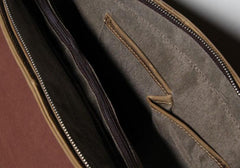 Handmade Leather Mens Cool Messenger Bag Work Bag Backpack Travel Bag Briefcase Bag for men