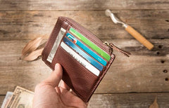 Leather Mens Slim Card Holder Front Pocket Wallets Card Wallets for Men - imessengerbags