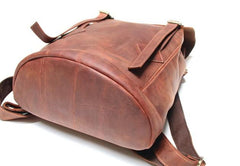 Cool Coffee Mens Leather Backpacks Travel Backpacks Laptop Backpack for men - imessengerbags