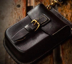 Leather Belt Pouch Mens Small Cases Waist Bag Hip Pack Belt Bag Fanny Pack Bumbag for Men - imessengerbags