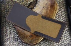 Handmade Leather Floral Mens License Wallets Cool Short Wallet Card Holder Small Card Slim Wallets for Men