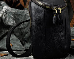 Small Mens Leather Side Bag Belt Pouch Holster Belt Case Waist Pouch for Men