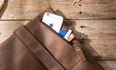Coffee Leather Mens Cool Sling Bag Sling Shoulder Bags Sling Backpacks for men