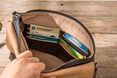Small Leather Black Mens Cool Messenger Bags Shoulder Bags  for Men - imessengerbags