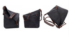 Mens Canvas Rustic Courier Bag Side Bag Messenger Bag Camera Shoulder Bag for Men