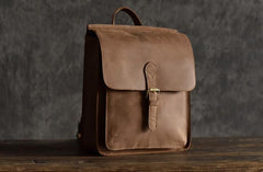 Handmade Leather Mens Cool Backpack Sling Bag Large Travel Bag Hiking Bag for men