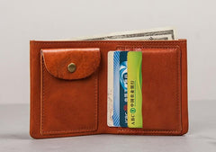 Cool Leather Men Small Wallet Bifold Small Wallet for Men - imessengerbags