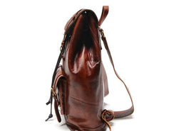 Handmade Leather Mens Backpacks Travel Backpacks Laptop Backpack for men