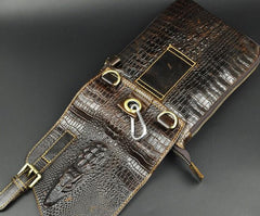 Cool Mens Leather Small Side Bag Belt Pouch Waist Pouch Holster Belt Case for Men