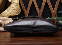 Cool Leather Mens Small Side Bag Messenger Bag Shoulder Bag for Men