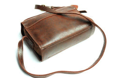 Cool Leather Mens Small Messenger Bag Shoulder Bag for men - imessengerbags