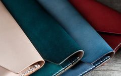 Handmade Leather Long Wallets for men Envelope Bifold Men Long Wallet