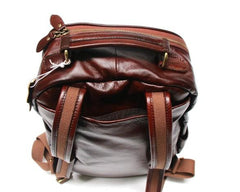 Vintage Leather Mens Backpack Travel Backpack School Backpacks for men
