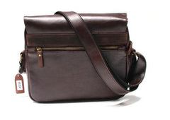 Cool Leather Mens Large Messenger Bags Shoulder Bag for men