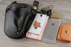 Leather Belt Pouch Mens Small Cases Waist Bag Hip Pack Belt Bag Fanny Pack Bumbag for Men - imessengerbags