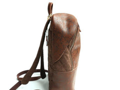 Cool Leather Mens Backpack Travel Backpack Vintage Laptop Backpack for men