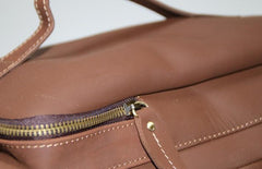 Mens Leather Barrel Backpack Cool Travel Bag Weekender Bag for men - imessengerbags
