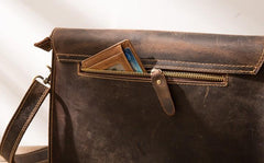 Vintage Leather Small Mens Cool Messenger Bags Small Shoulder Bag for Men