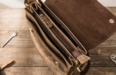 Small Leather Vintage Mens Cool Messenger Bags Shoulder Bags  for Men