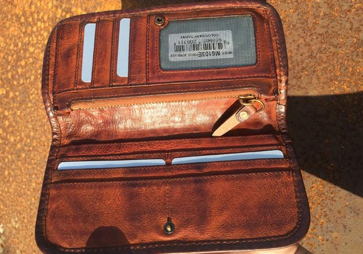 Handmade Genuine Rock Punk Leather Mens Cool Long Wallet Wristlet Bifold Clutch Wallet for Men