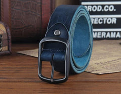 Genuine Leather Punk Rock Biker Trucker Mens Belt Men Black Coffee Belt for Men