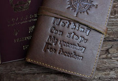 Handmade Leather Mens Cool Short Wallet Passport Card Holder Small Card Slim Wallets for Men - imessengerbags