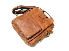 Cool Leather Mens Small Handbag Messenger Bag Shoulder Bag for men - imessengerbags