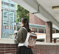 Vintage Canvas Gray Mens Backpack Canvas Travel Bag Canvas School Bag for Men - imessengerbags