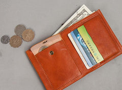 Cool Leather Men Small Wallet Bifold Small Wallet for Men - imessengerbags