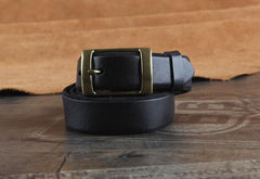 Genuine Leather Punk Rock Biker Trucker Mens Belt Men Black Coffee Belt for Men