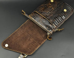 Cool Mens Leather Small Side Bag Belt Pouch Waist Pouch Holster Belt Case for Men