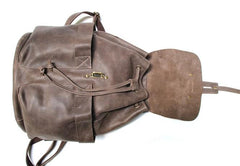 Cool Coffee Mens Leather Backpack Travel Backpacks Laptop Backpacks for men - imessengerbags