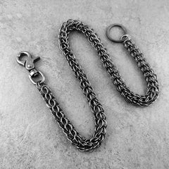 27'' Metal PUNK CHAIN BIKER SILVER Black WALLET CHAIN LONG PANTS CHAIN SILVER Black Jeans Chain Jean ChainS FOR MEN