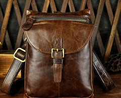 Cool Mens Leather Side Bag Belt Pouch Holster Belt Case Pack Waist Pouch for Men
