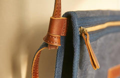 Mens Canvas Slim Cool Messenger Bag Side Bag Canvas Shoulder Bag for Men