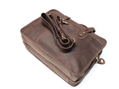 Vintage Leather Mens Large Travel Bags Handbags Shoulder Bags for men