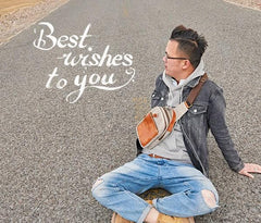 Cool Gray Canvas Leather Mens Sling Bag Chest Bag One Shoulder Pack for men - imessengerbags