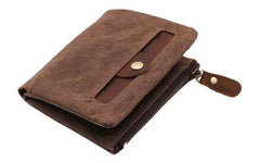 Mens Canvas Small Wallets for men Bifold Cool Men billfold Small Wallet - imessengerbags
