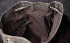 Oil Wax Canvas Mens Cool Backpack Bag Sling Bag Large Travel Bag Hiking Bag for Men