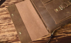 Handmade Leather Mens Cool Shoulder Bag Messenger Bag Chest Bag Bike Bag Cycling Bag for men - imessengerbags