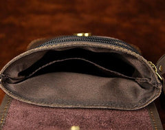 Mens Leather Small Belt Pouch Side Bag Waist Pouch Holster Belt Cases for Men