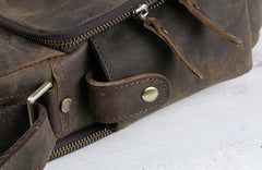 Cool Leather Vintage Mens Messenger Bags Small Shoulder Bags for Men - imessengerbags