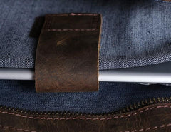 Vintage Coffee Leather Mens Briefcases Work Bag Laptop Bag Business Bag for Men - imessengerbags