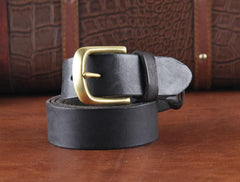 Genuine Leather Punk Rock Biker Trucker Mens Belt Men Black Coffee Belt for Men